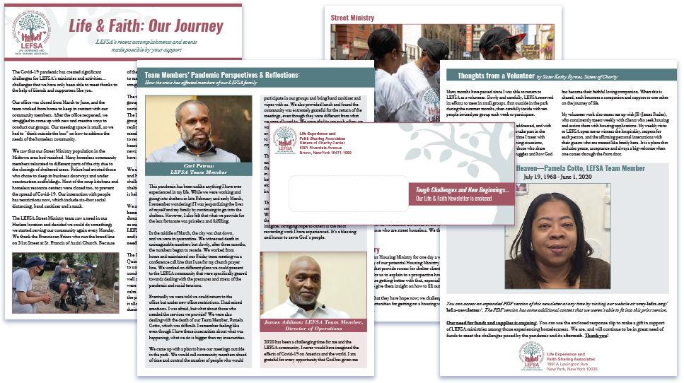 Life Experience and Faith Sharing Associates Year-End Newsletter
