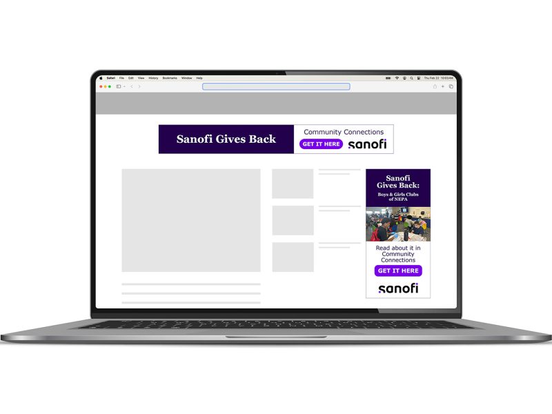 Sanofi Community Connections Newsletter & Digital Ads
