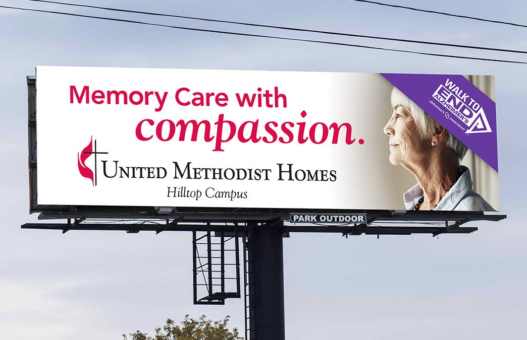 United Methodist Homes Memory Care Billboard