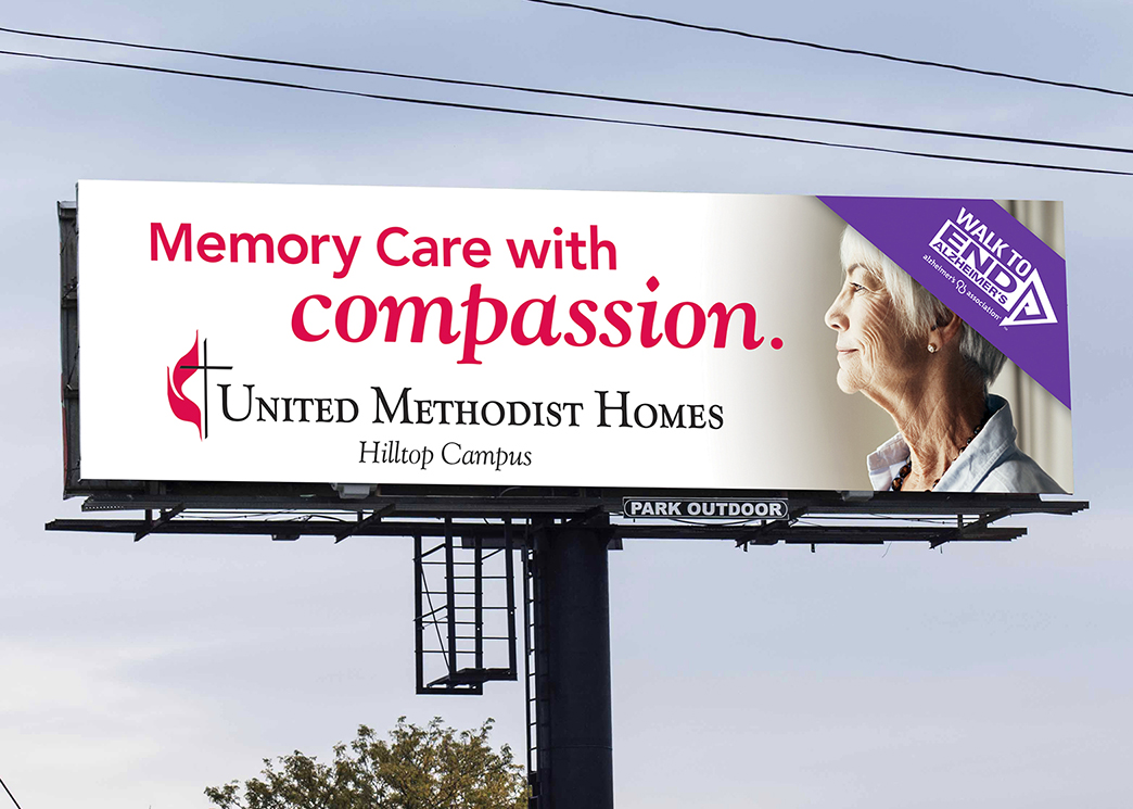 United Methodist Homes Memory Care Billboard