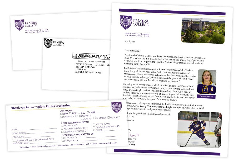Elmira College “Elmira Everlasting” Direct Mail