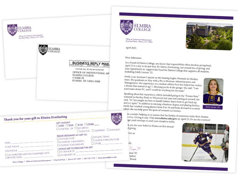 Elmira College “Elmira Everlasting” Direct Mail